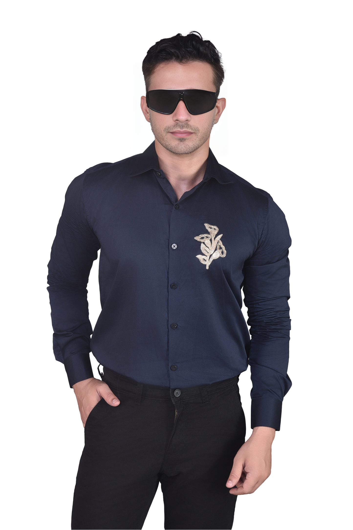 FLOWER EMBROIDERED ON A SHIRT