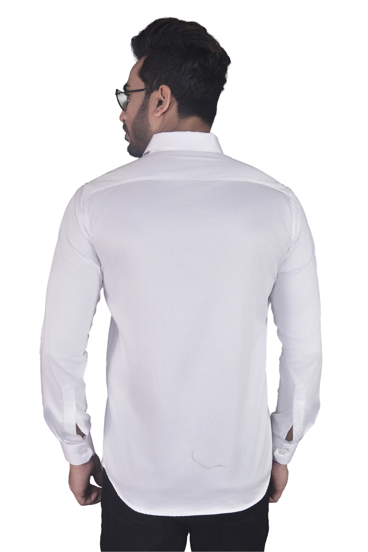 'EVOLVE OR REPEAT' HAND EMBROIDERED ON A WHITE SHIRT
