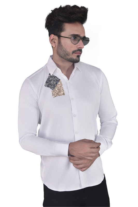 BOX EMBROIDERY ON A SHIRT