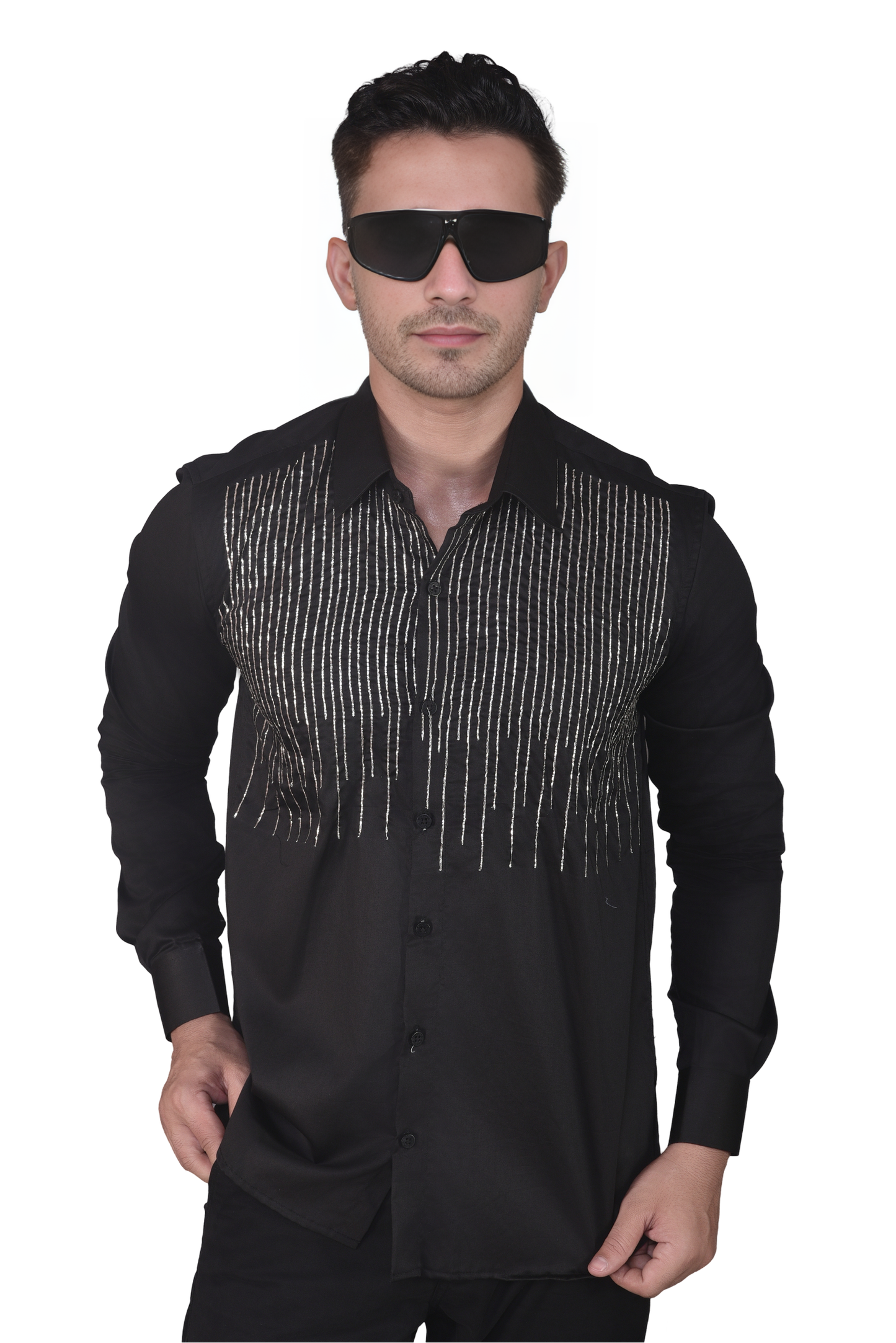 BLACK PARTYWEAR SHIRT