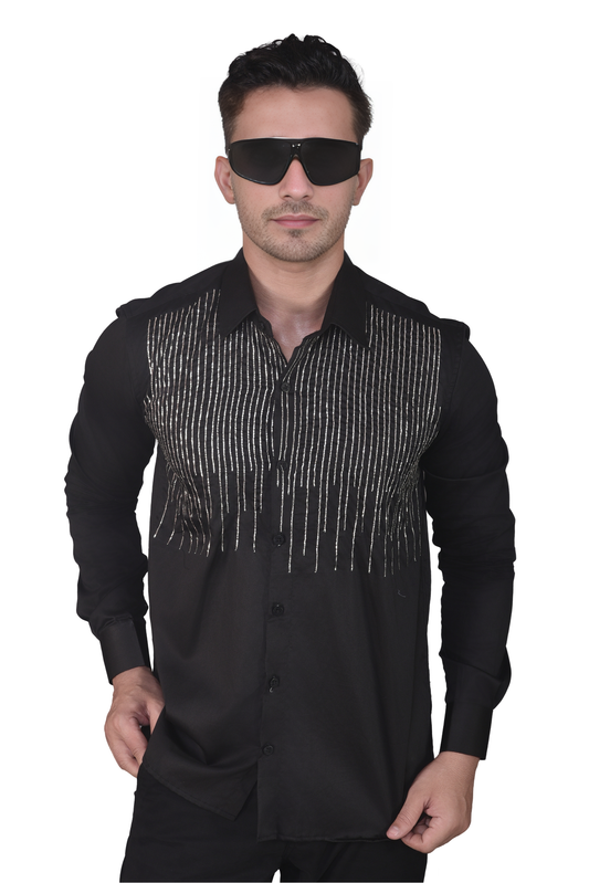 BLACK PARTYWEAR SHIRT
