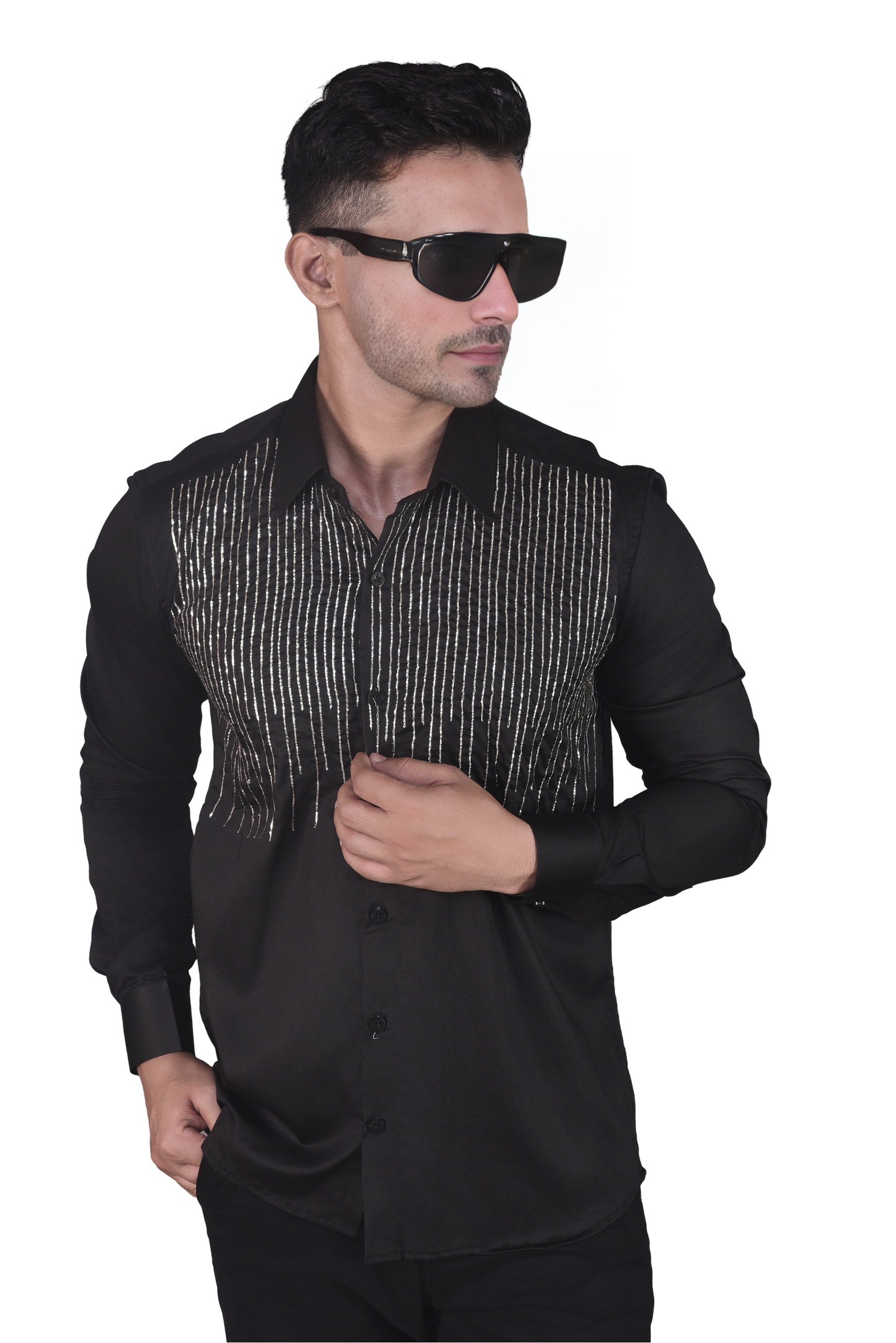 BLACK PARTYWEAR SHIRT