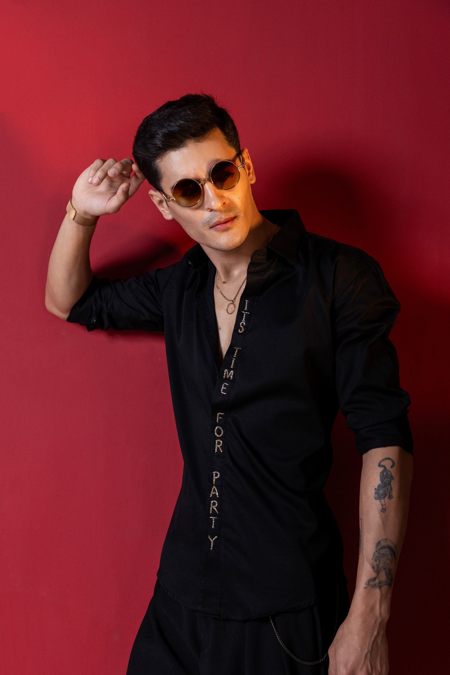 A PARTY WEAR SHIRT EMBROIDERED PERFECTLY FOR A SPECIAL OCASSION