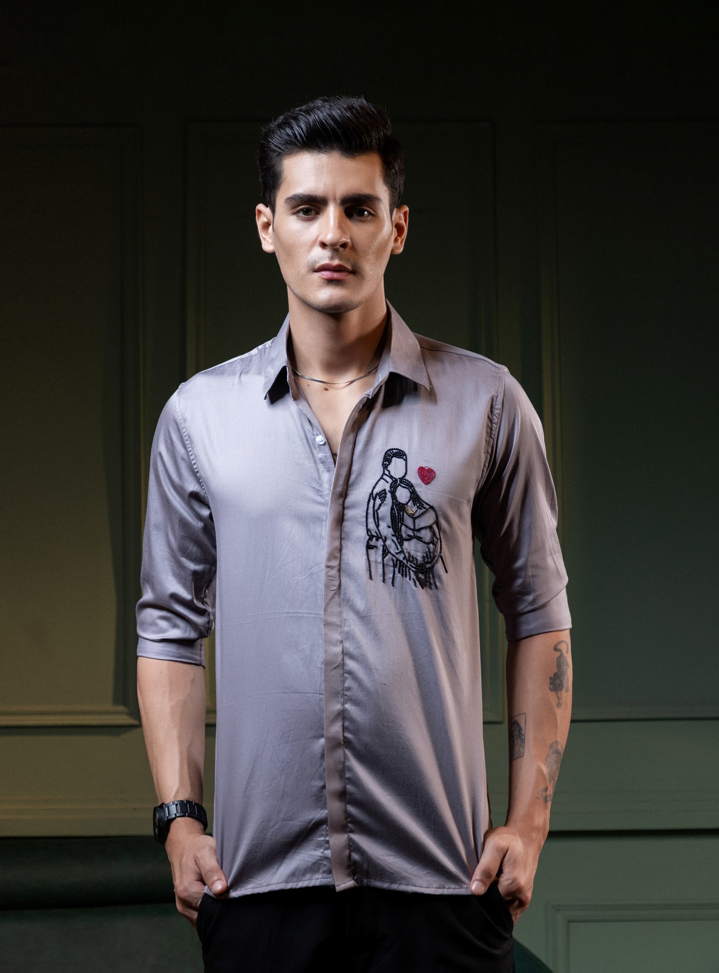 "EMBROIDERED SHIRT FOR BABY SHOWER"