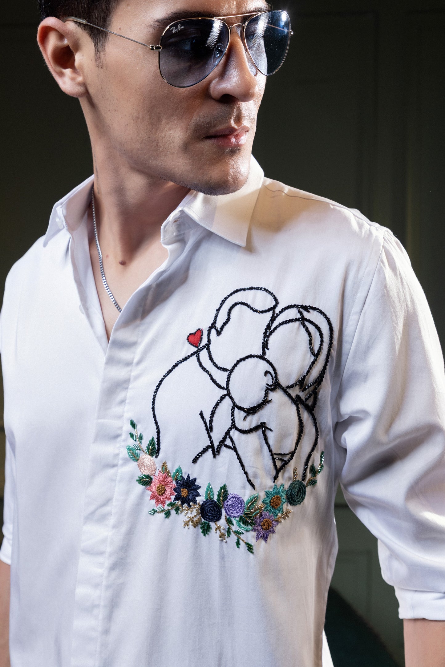 "FAMILY" EMROIDERED ON A SHIRT