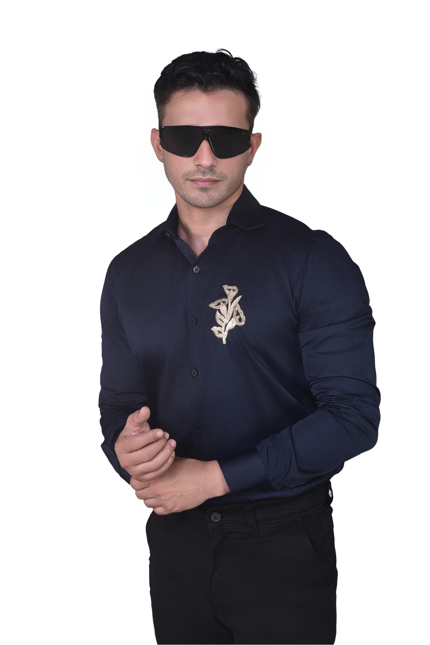 FLOWER EMBROIDERED ON A SHIRT