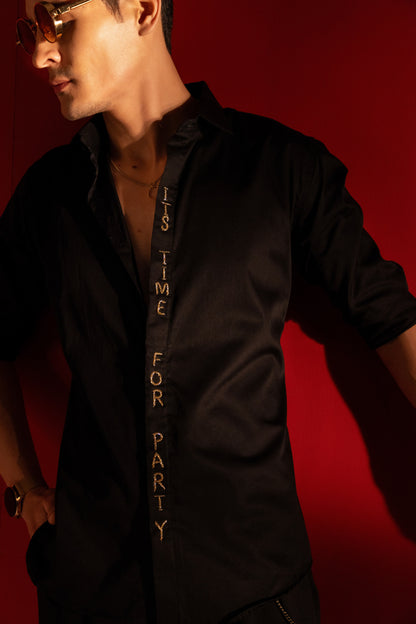 ITS TIME FOR PARTY EMBROIDERED PERFECTLY FOR A PARTY