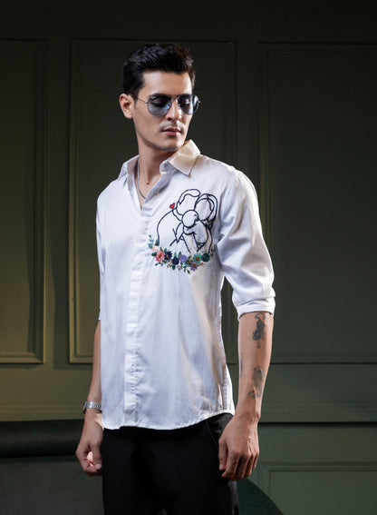 "FAMILY" EMROIDERED ON A SHIRT