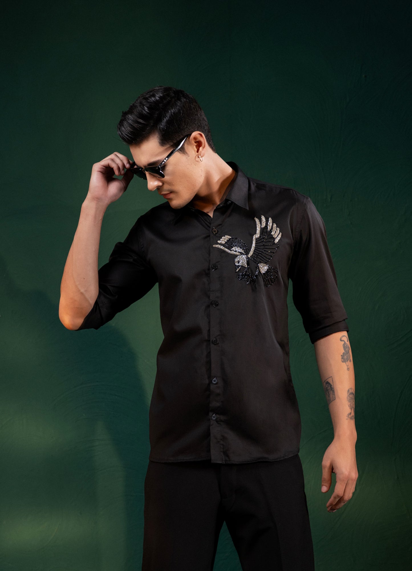 "EAGLE" EMBROIDERED ON A SHIRT