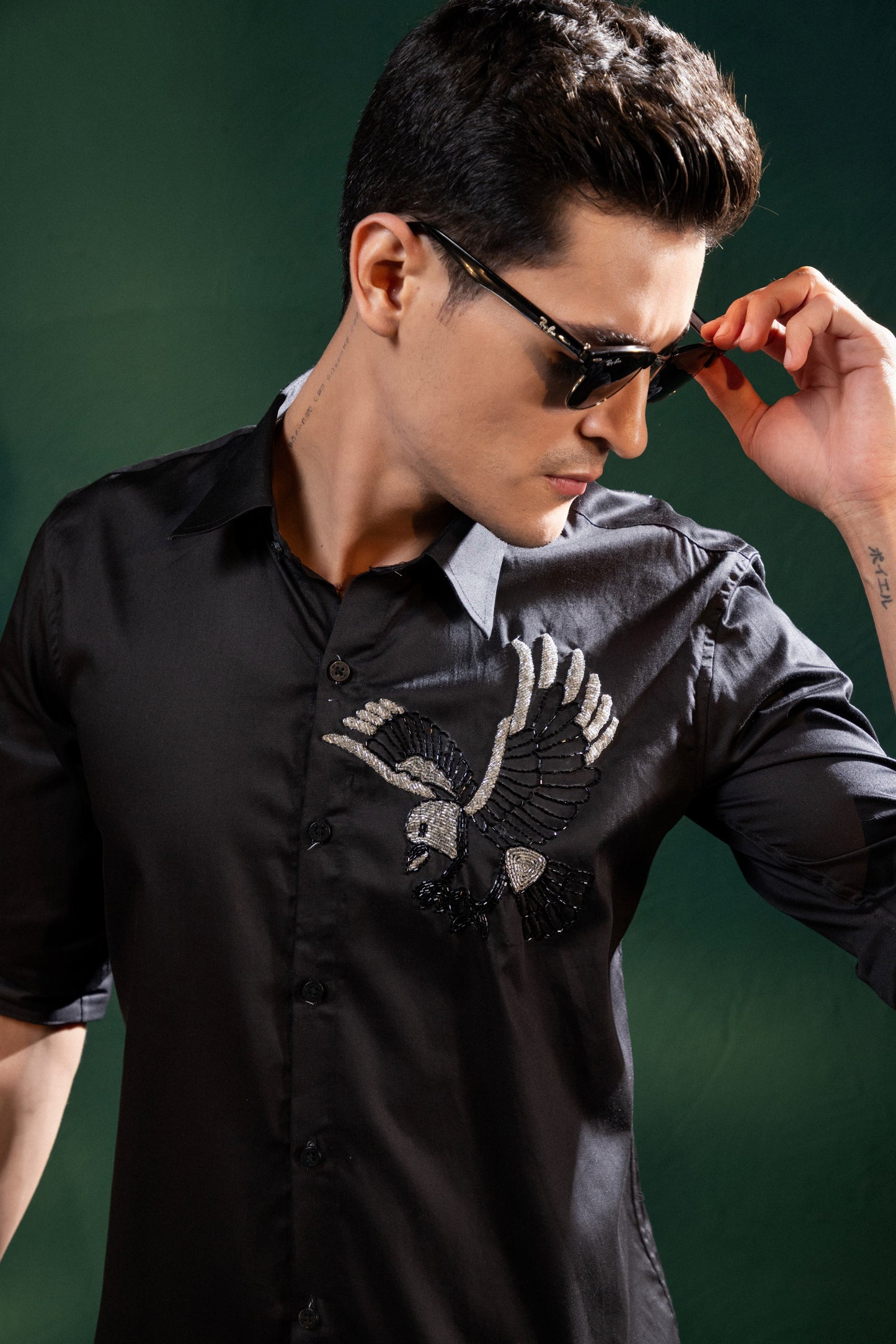 "EAGLE" EMBROIDERED ON A SHIRT